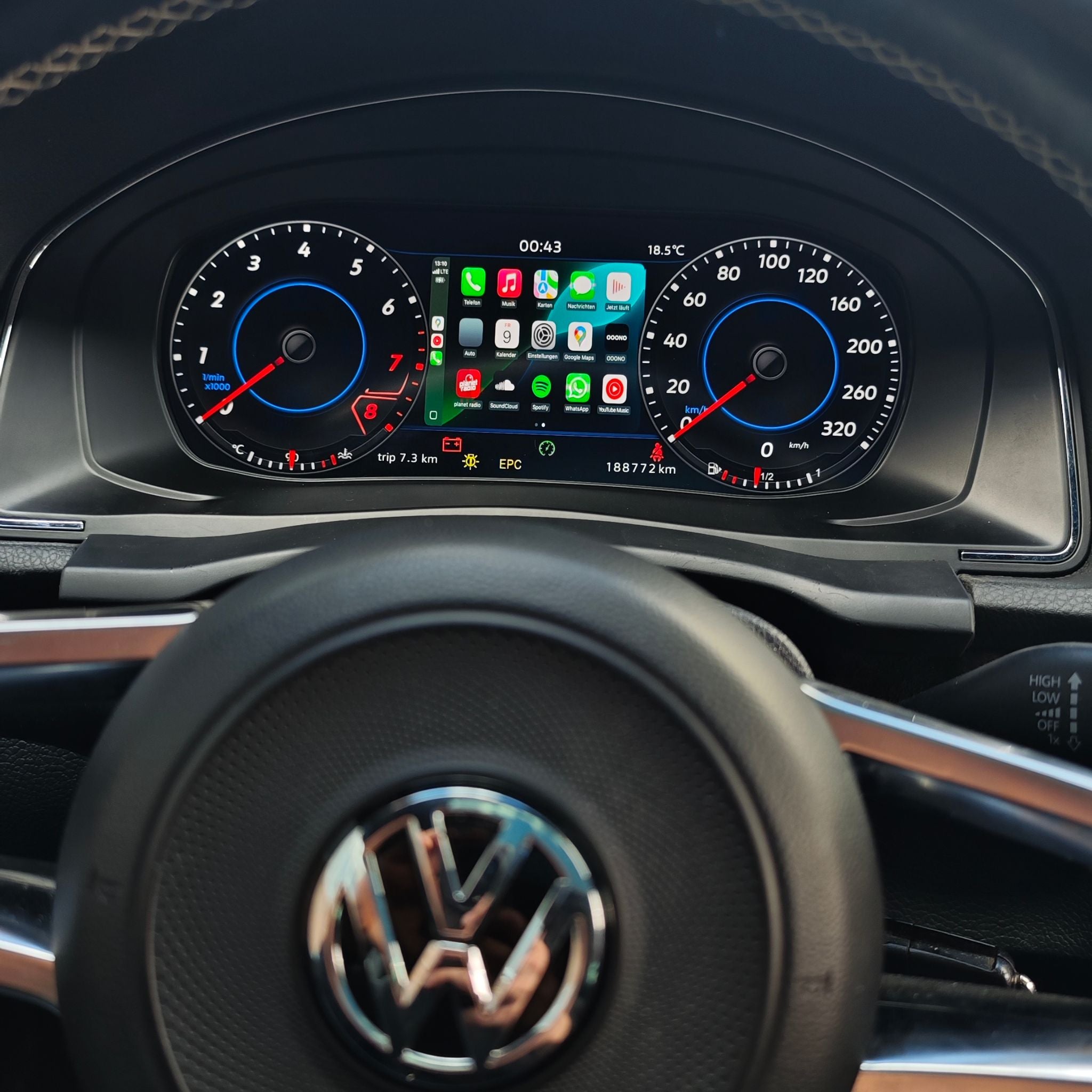 Digitaler Tacho für VW Scirocco