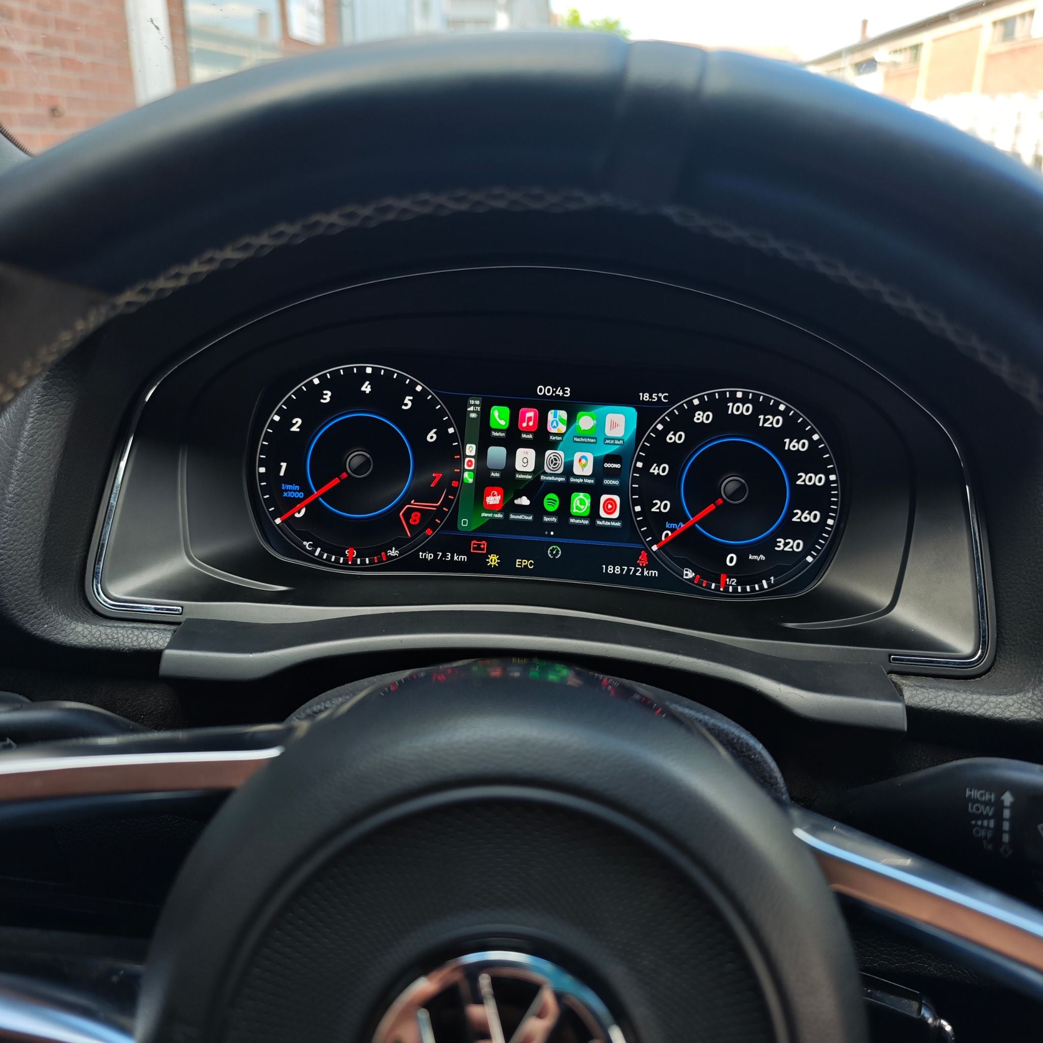 Digitaler Tacho für VW Scirocco