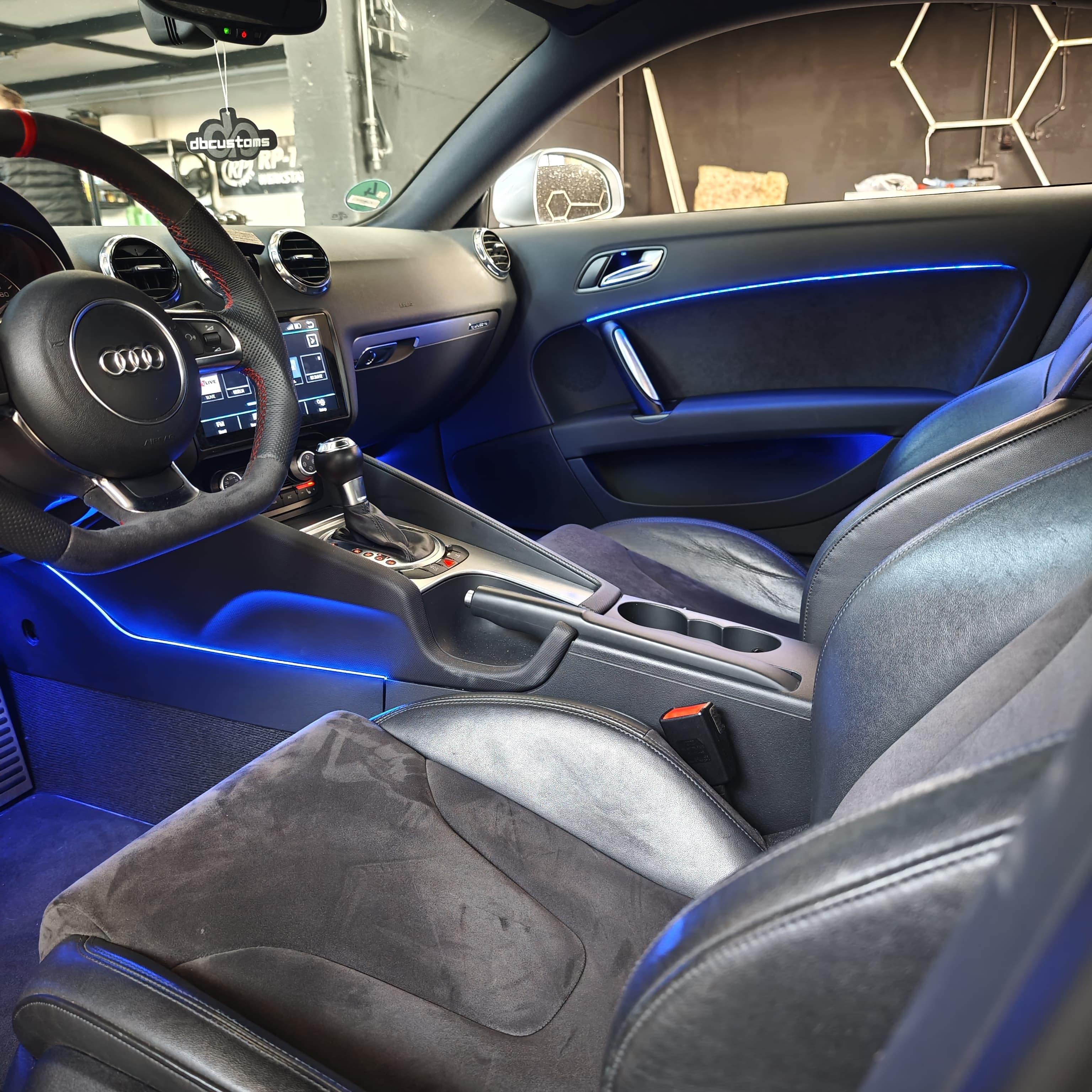 Ambientebeleuchtung Audi tt 8j blau