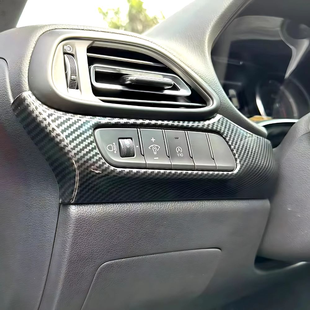 Armaturenbrett- und Lichtschalter Leiste in Carbon Style für Hyundai i30N (2017-2023)