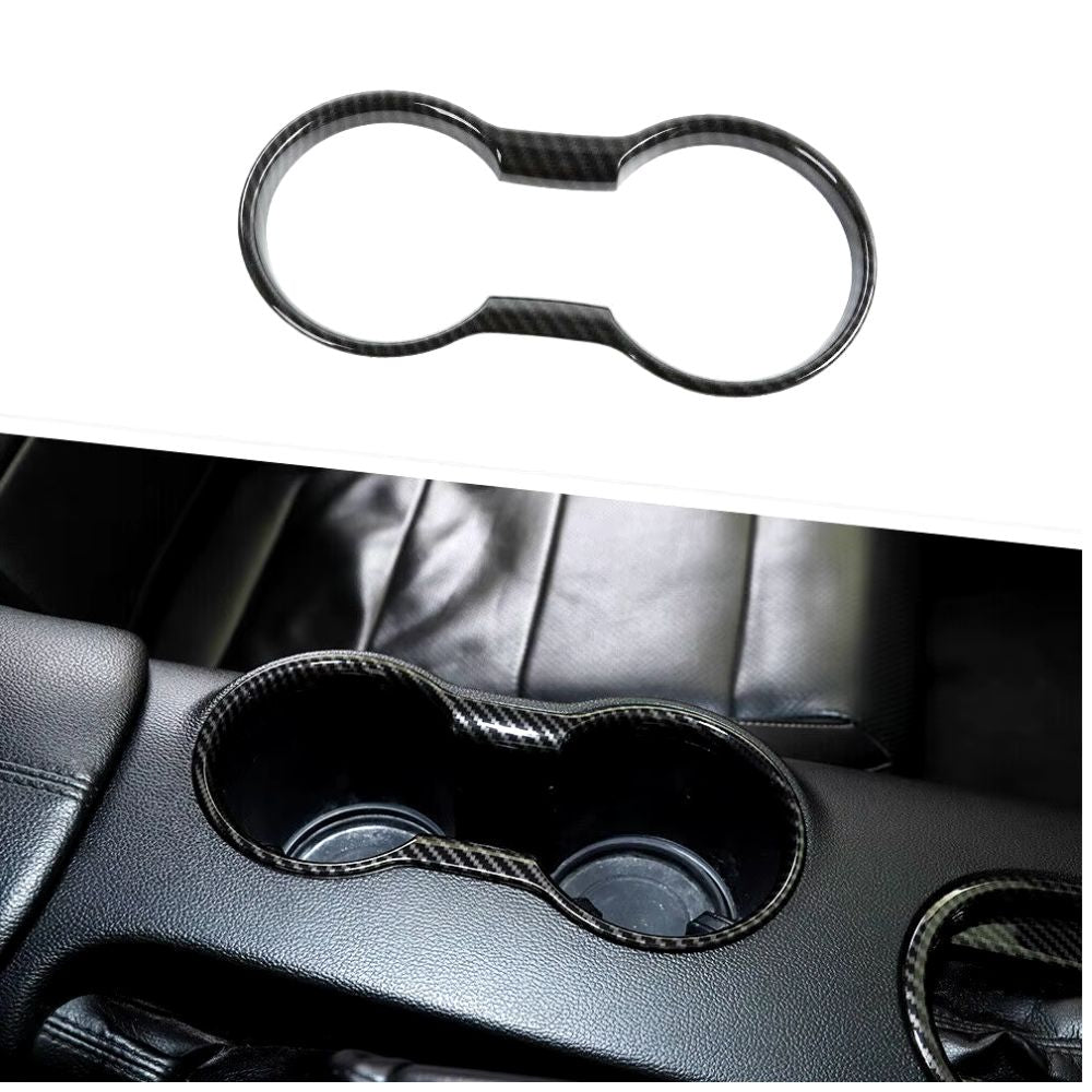 Carbon-Style Getränkehalter Abdeckung für Ford Mustang 2016-2022