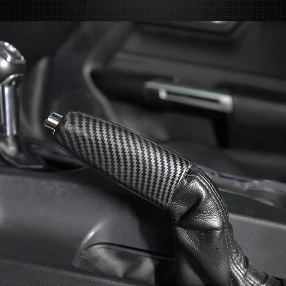 Carbon-Style Handbrems Griff Rahmen Abdeckung für Ford Mustang 2015-2020