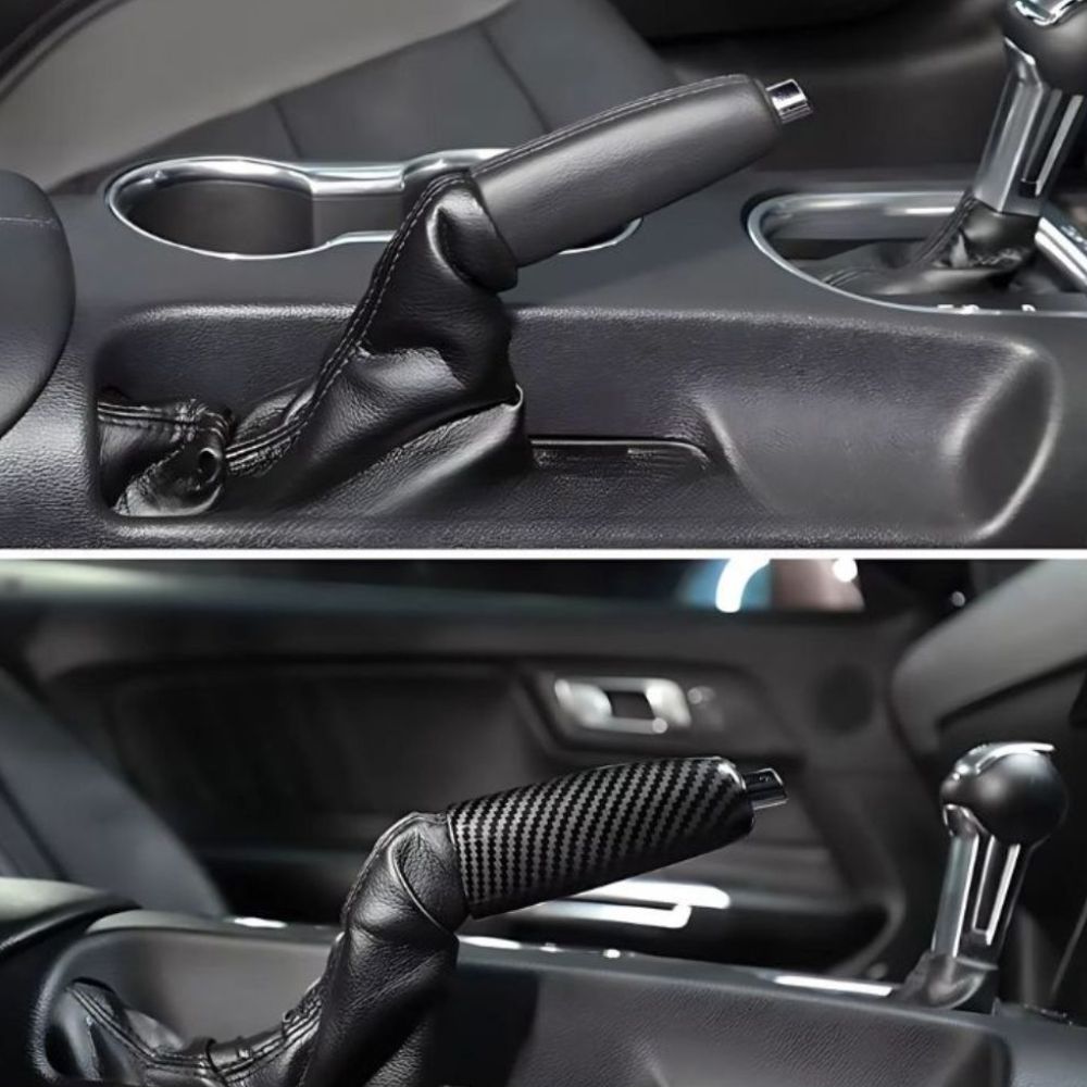 Carbon-Style Handbrems Griff Rahmen Abdeckung für Ford Mustang 2015-2020