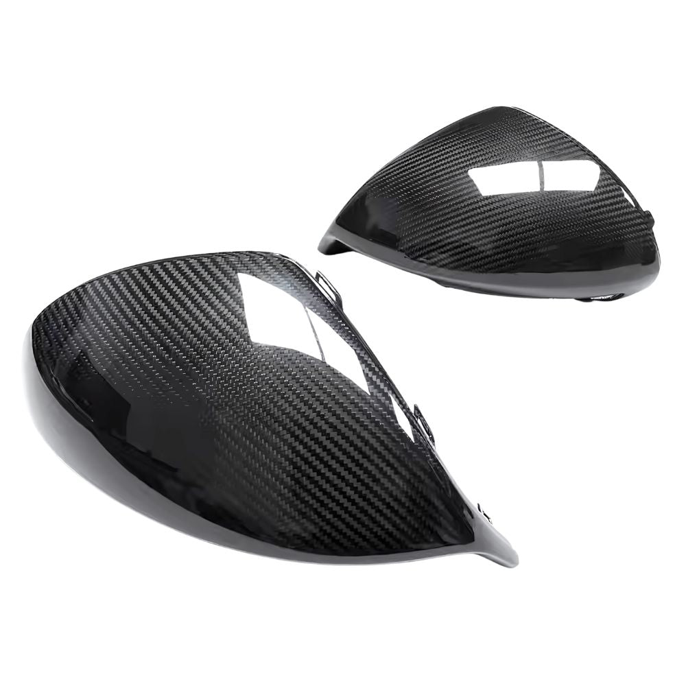 Carcasas de retrovisores de carbono auténtico para Porsche 911 GT3, 991.2, GT2, GTS y 981 GT4.