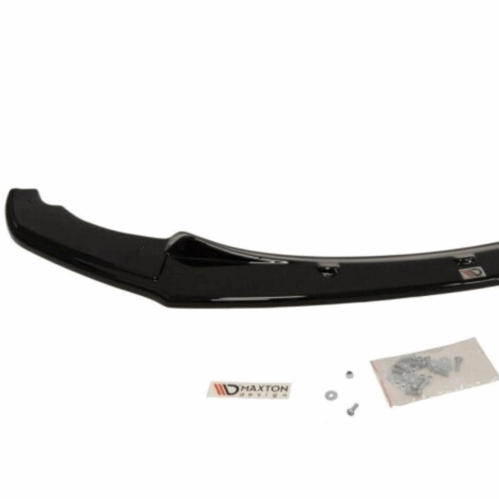 Cup Spoilerlippe Front Ansatz für BMW 1er F20/F21 M-Power (vor Facelift) schwarz Hochglanz von  Maxton Design