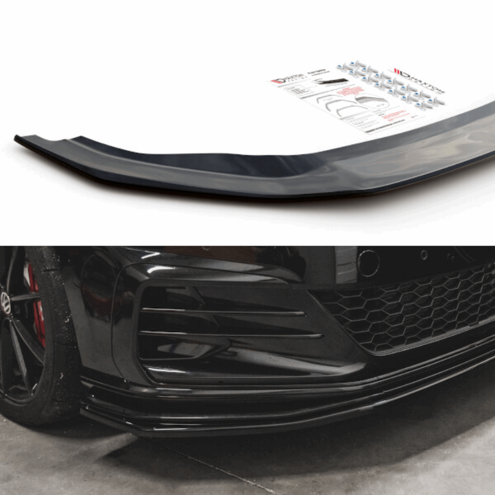 Cup Spoilerlippe Front Ansatz für VW Golf 7 GTI TCR von Maxton Design