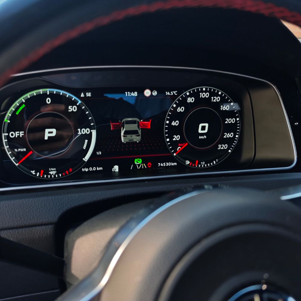 Digital speedometer conversion for VW Golf 7, GTI, R