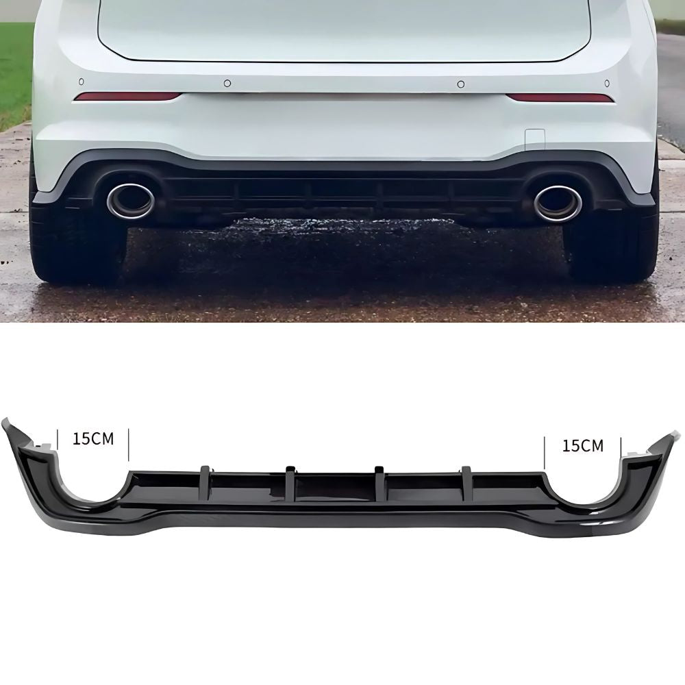 Diffusor Hochglanz Schwarz für Golf 8 GTI/Clubsport