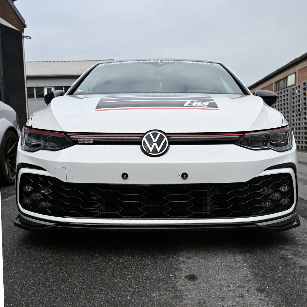 Kühlergrill Gitter Wabengrill Hochglanz Schwarz für Golf 8 GTI / Clubsport