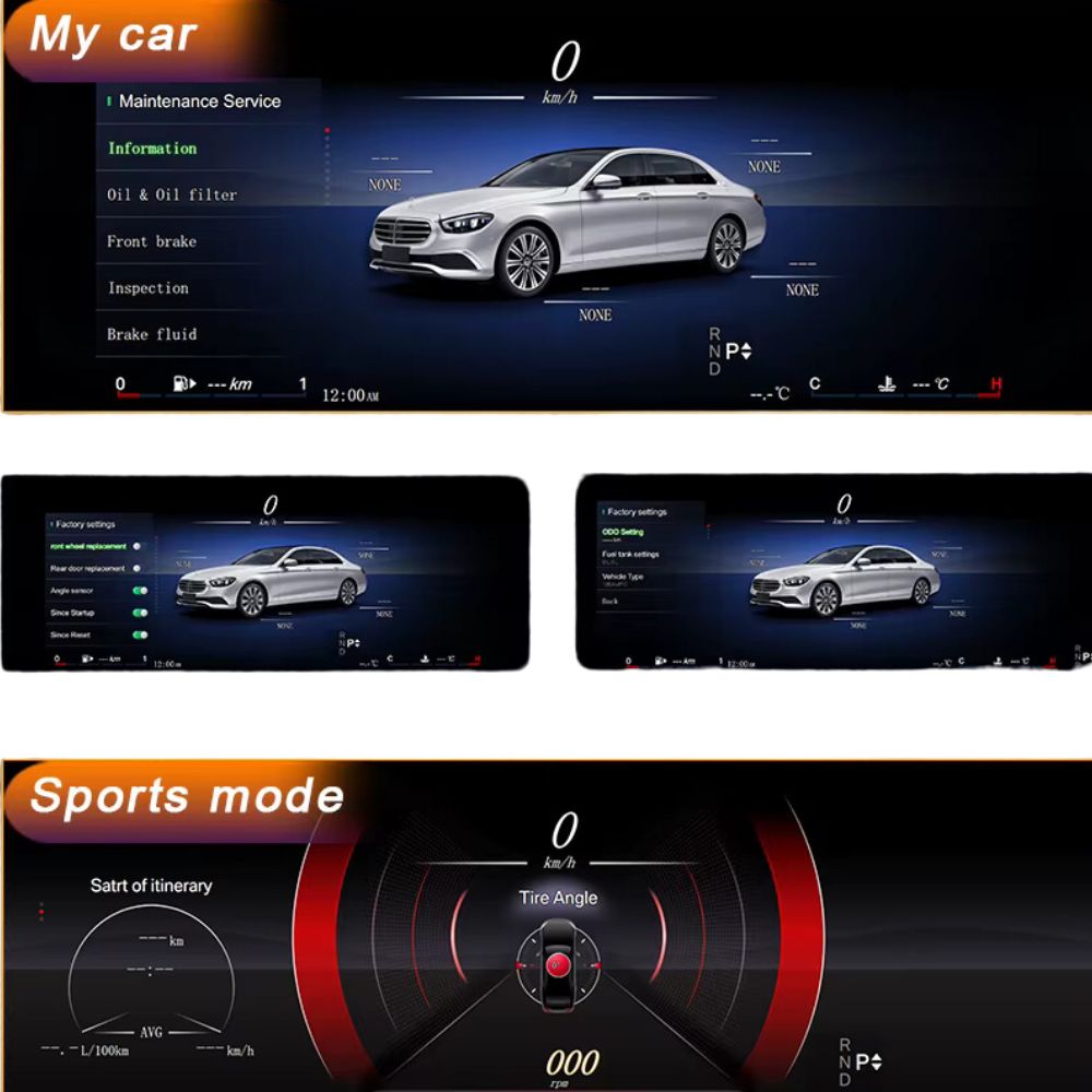 Digital speedometer for Mercedes E-Class W212