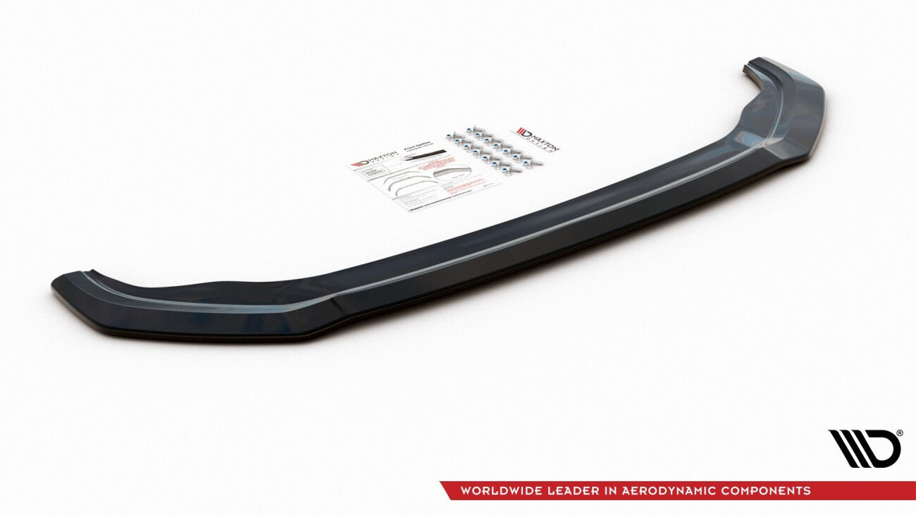 Fijación frontal del borde del alerón de la copa V.2 para VW Golf 7 GTI negro brillante de Maxton Design