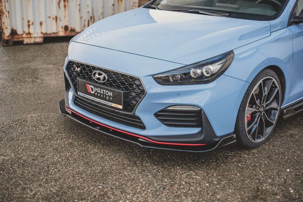 Cup Spoilerlippe Front Ansatz V.3 für Hyundai I30 N Mk3 Hatchback/ Fastback schwarz Hochglanz von Maxton Design