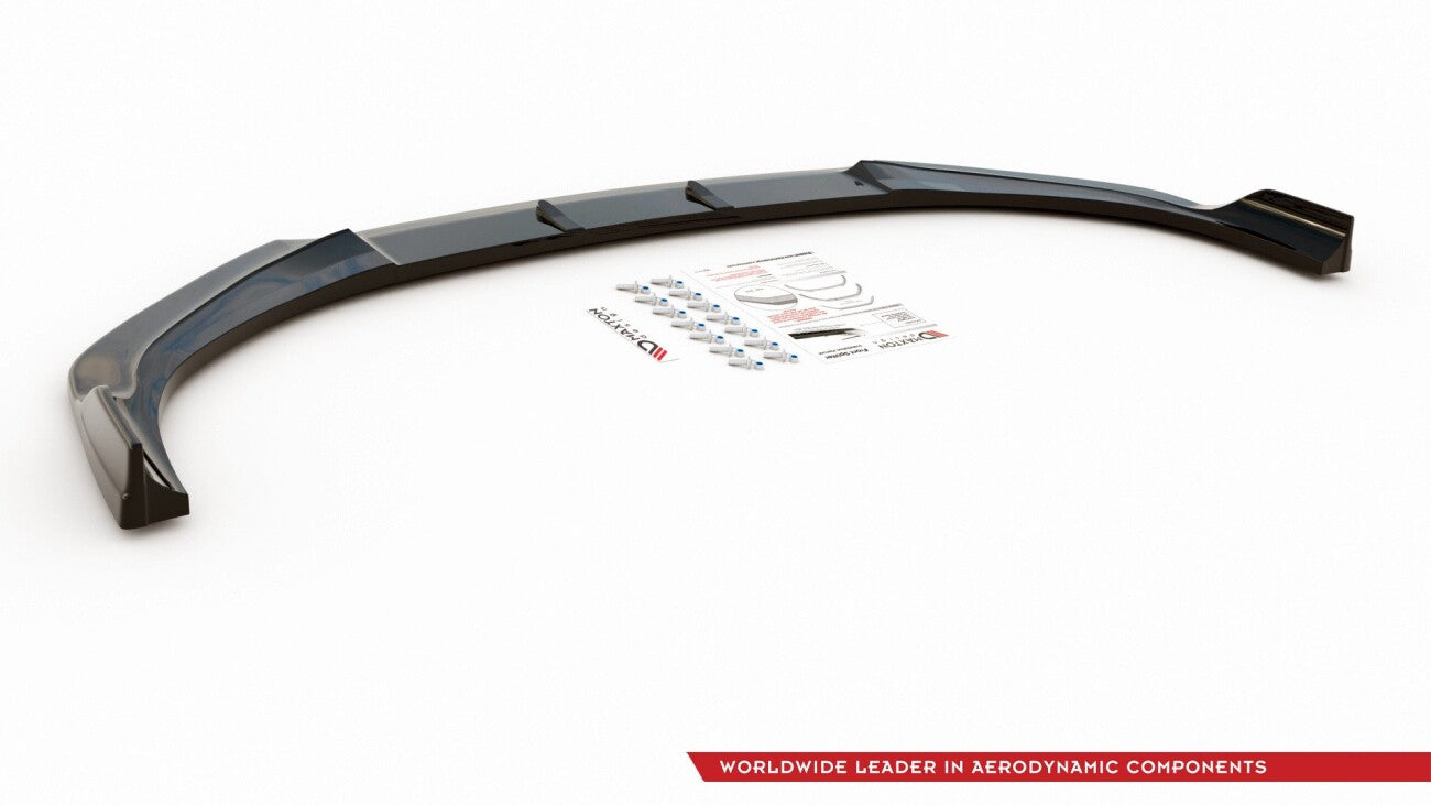 Cup Spoilerlippe Front Ansatz V.3 für Hyundai I30 N Mk3 Hatchback/ Fastback schwarz Hochglanz von Maxton Design
