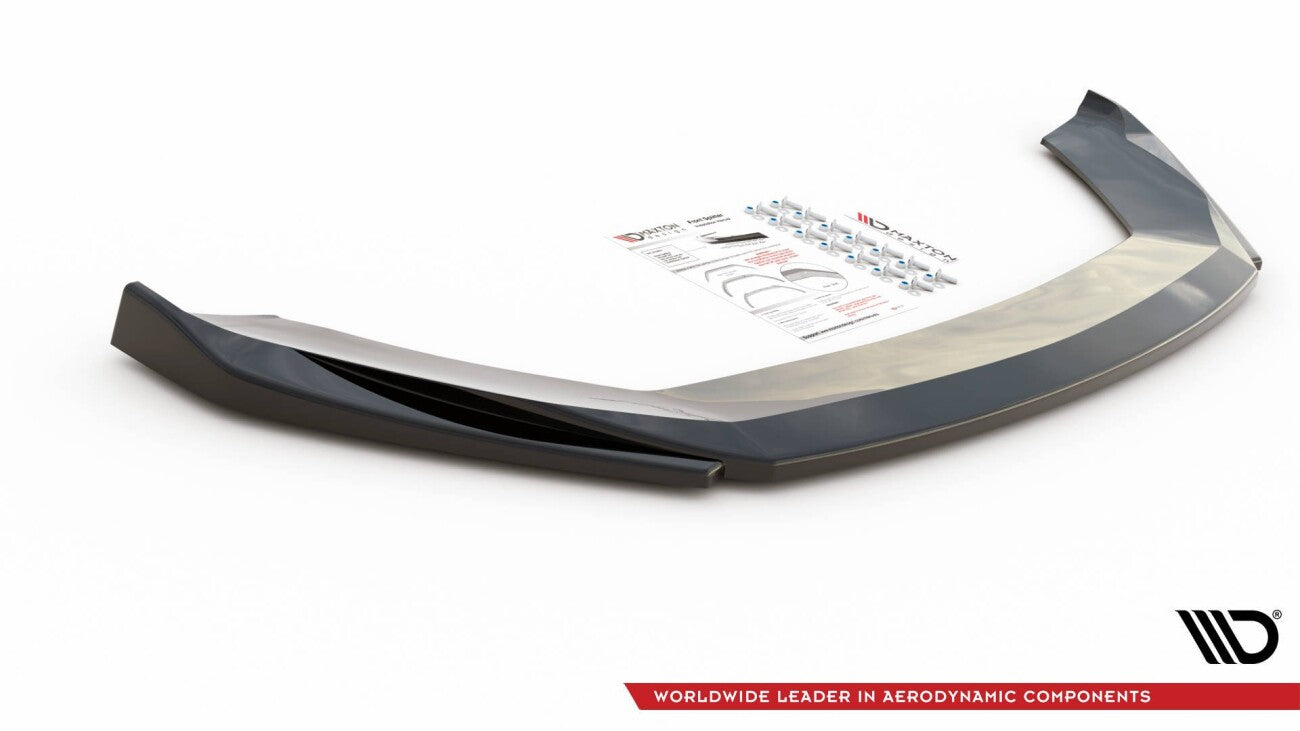 Cup Spoilerlippe Front Ansatz V.5 für Seat Leon Cupra / FR Mk3 FL schwarz Hochglanz von Maxton Design