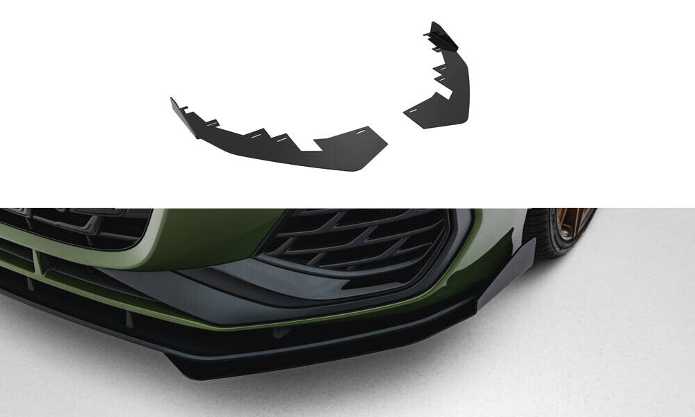 Aletas delanteras para Audi S3 / A3 S-line 8Y Facelift negro alto brillo