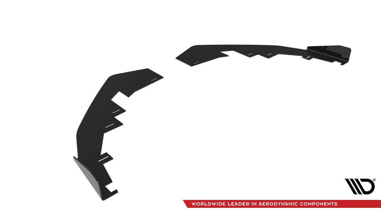 Aletas delanteras para Audi S3 / A3 S-line 8Y Facelift negro alto brillo