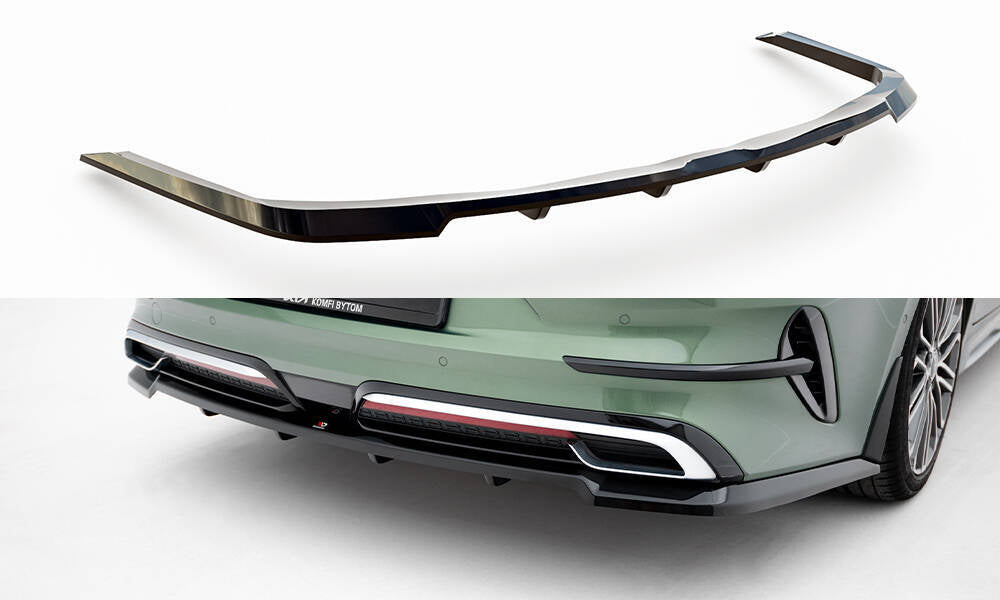 Mittlerer Cup Diffusor Heck Ansatz DTM Look für Kia Proceed GT-Line Mk1 Facelift schwarz Hochglanzvon Maxton Design