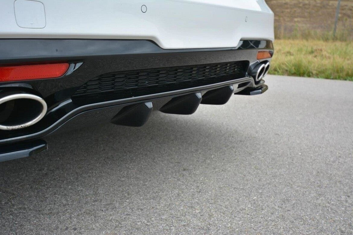 Rear diffuser for Kia Stinger GT black high gloss by Maxton Design