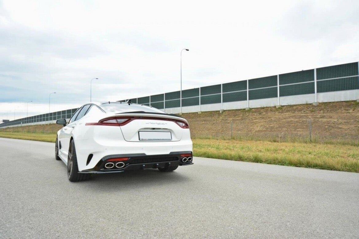 Rear diffuser for Kia Stinger GT black high gloss by Maxton Design