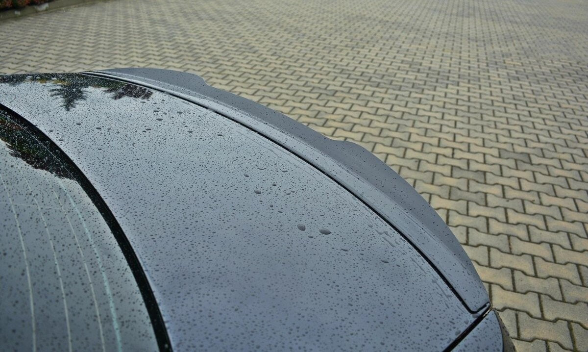 Heck Spoiler Aufsatz Abrisskante für BMW 3er E92 M Paket Schwarz Hochglanz von Maxton Design