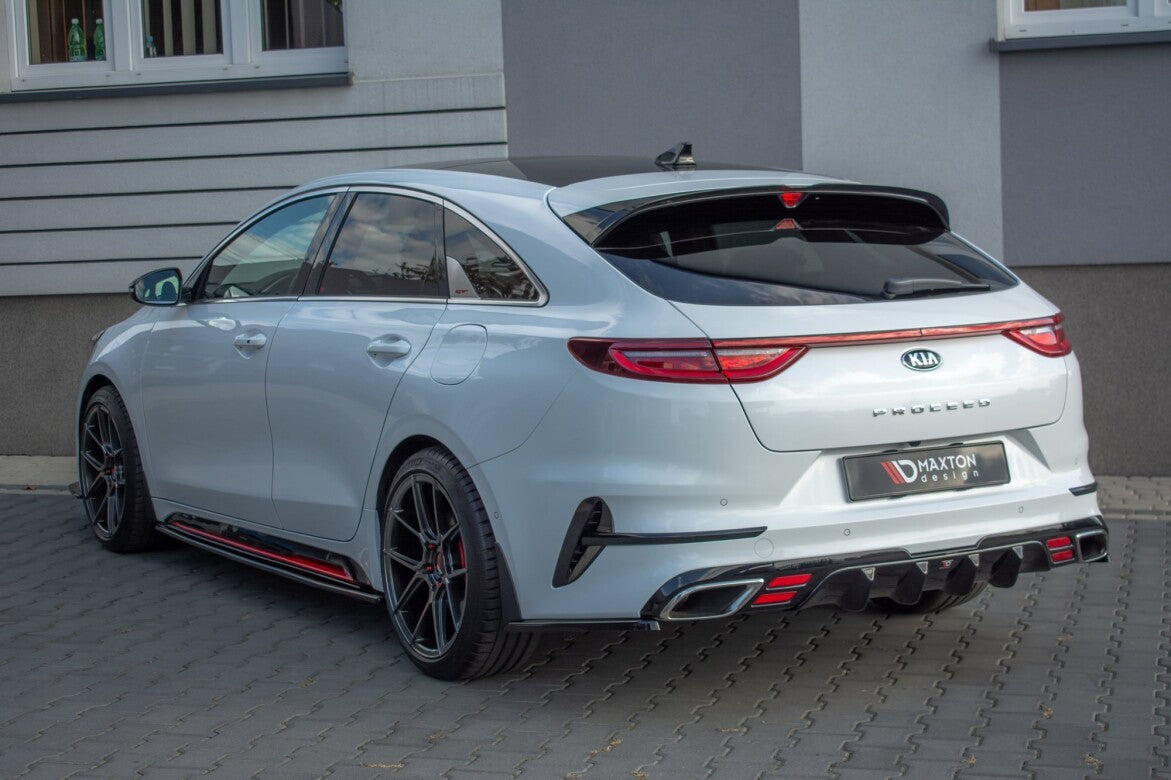 Fijación del alerón trasero para Kia ProCeed GT Mk 3 en negro brillante de Maxton Design