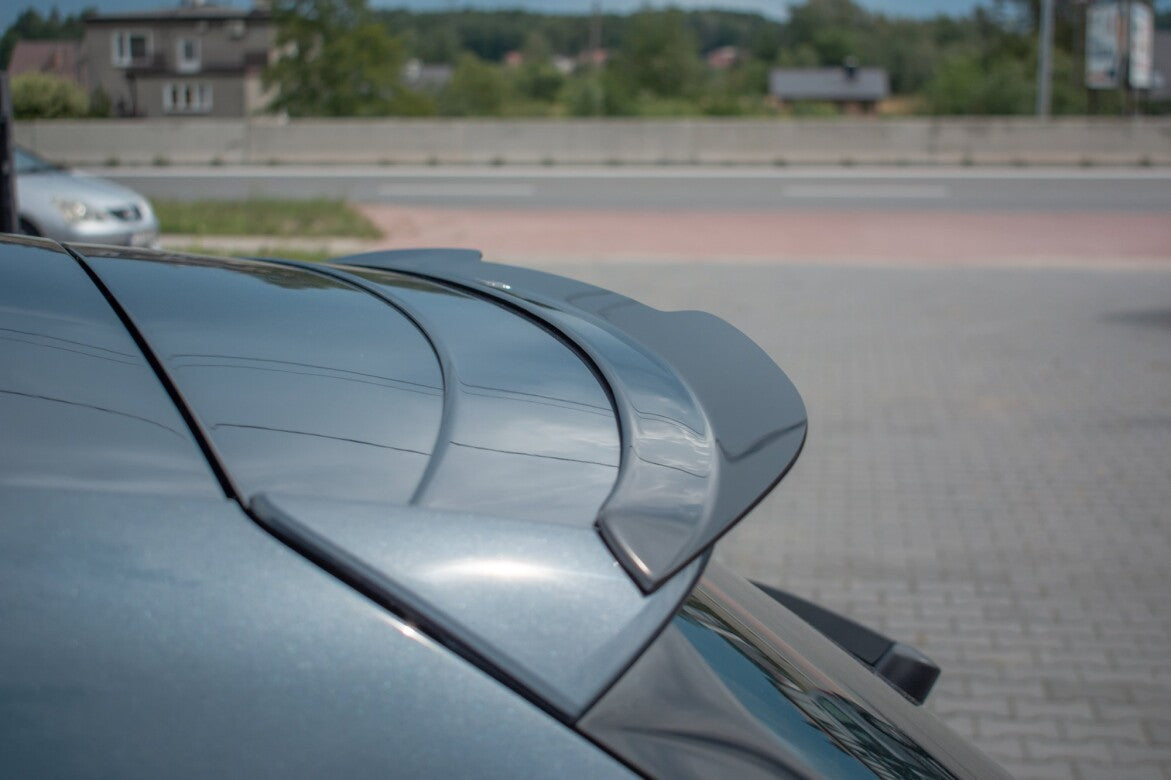 Heck Spoiler Aufsatz Abrisskante für Seat Leon Mk3 Cupra ST Facelift schwarz Hochglanz von Maxton Design