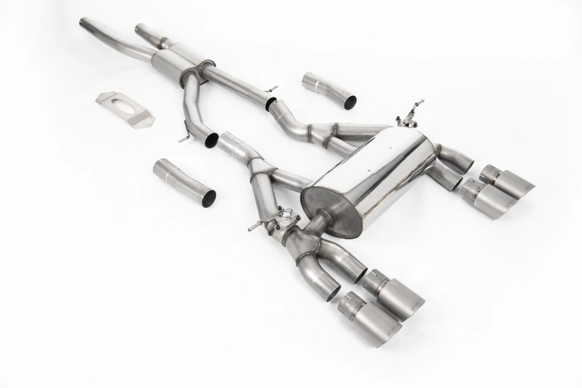 Milltek Sport exhaust system from cat for BMW 4 Series F82/83 M4 Coupe/Cabrio M4 Competition & M4 CS Coupé without opf