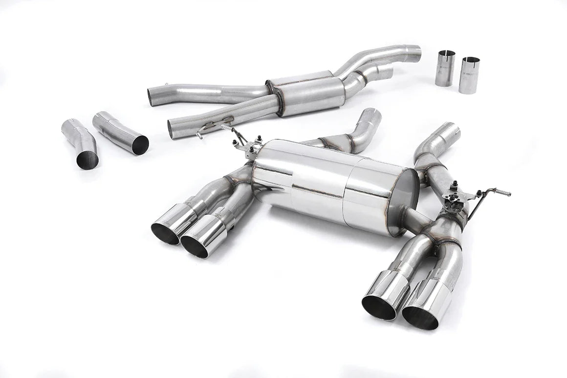 Milltek Sport exhaust system from cat for BMW 4 Series F82/83 M4 Coupe/Cabrio M4 Competition & M4 CS Coupé without OPF