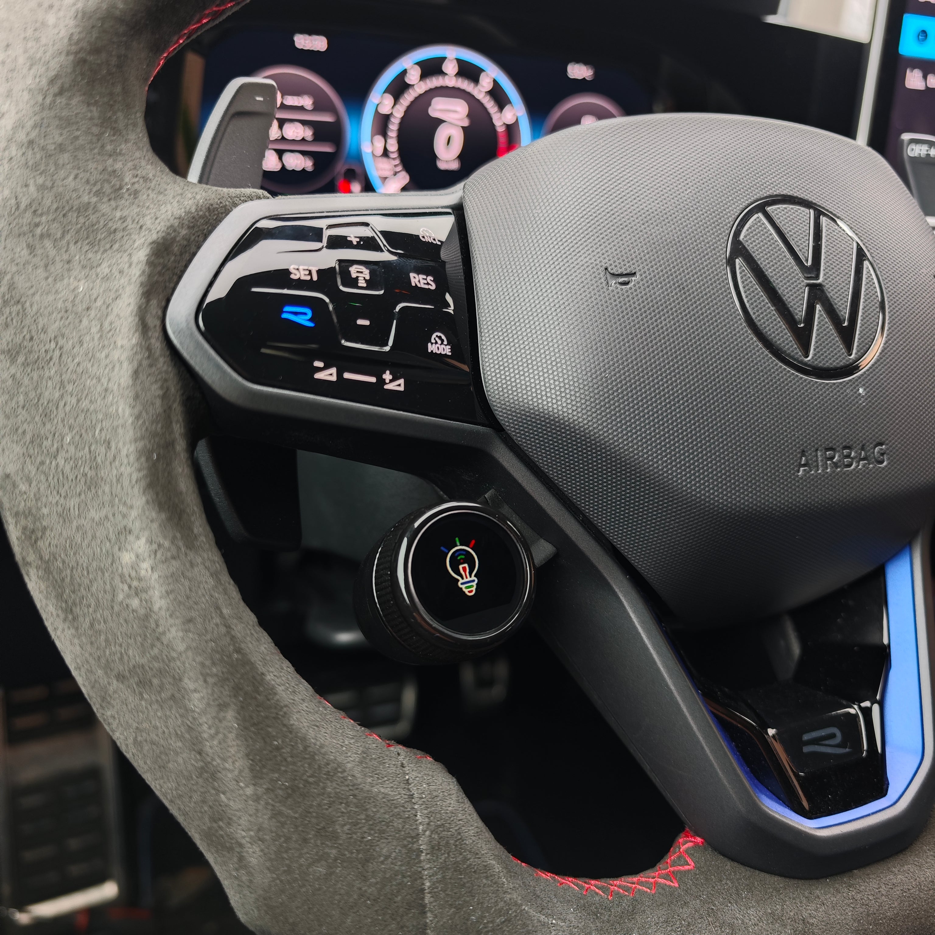 R8 Style Lenkrad Knöpfe Digital für Golf 8, GTI, R