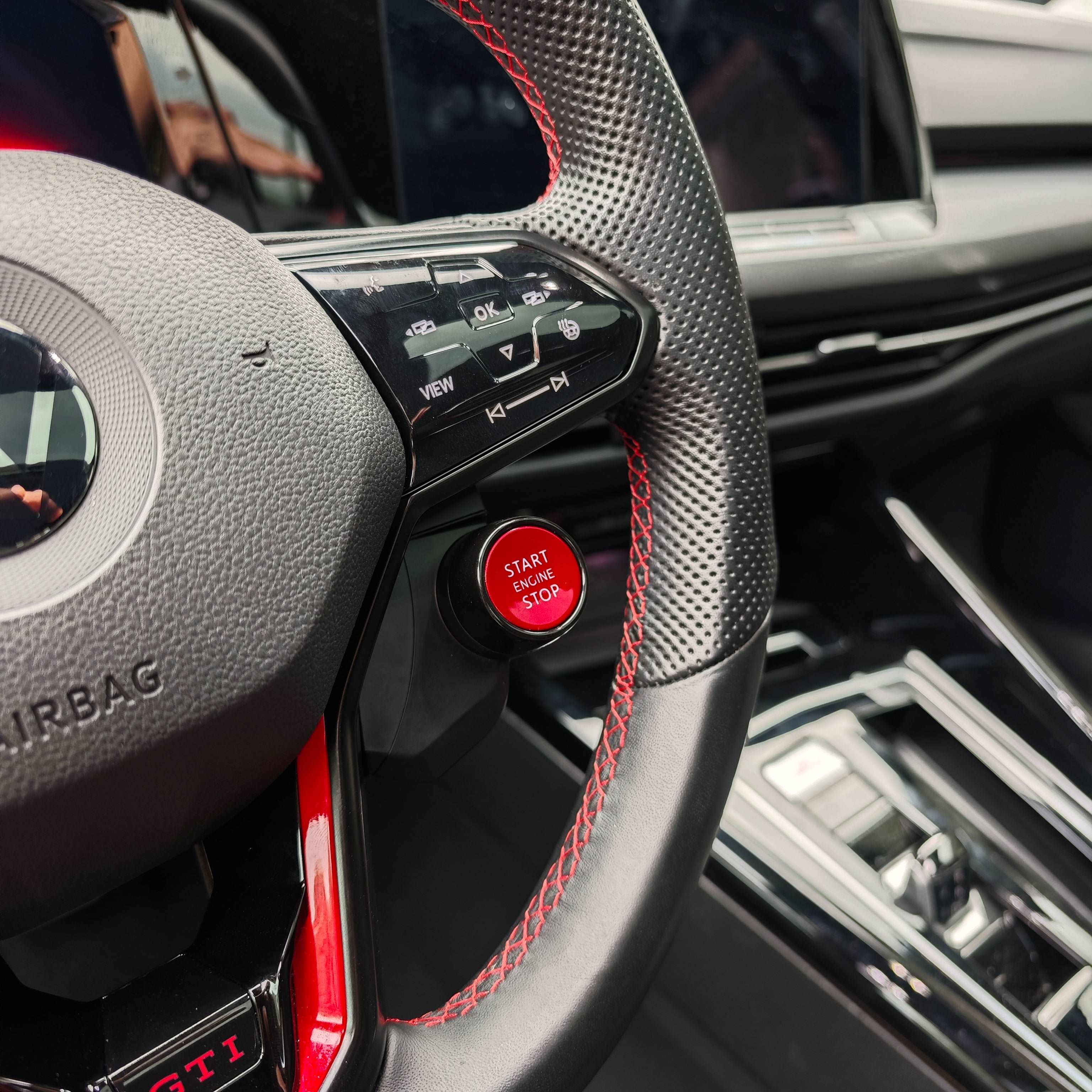 R8 Style Lenkrad Knöpfe für Audi A3, A4 A5, A6, A7, TT, Q2, Q3, Q5