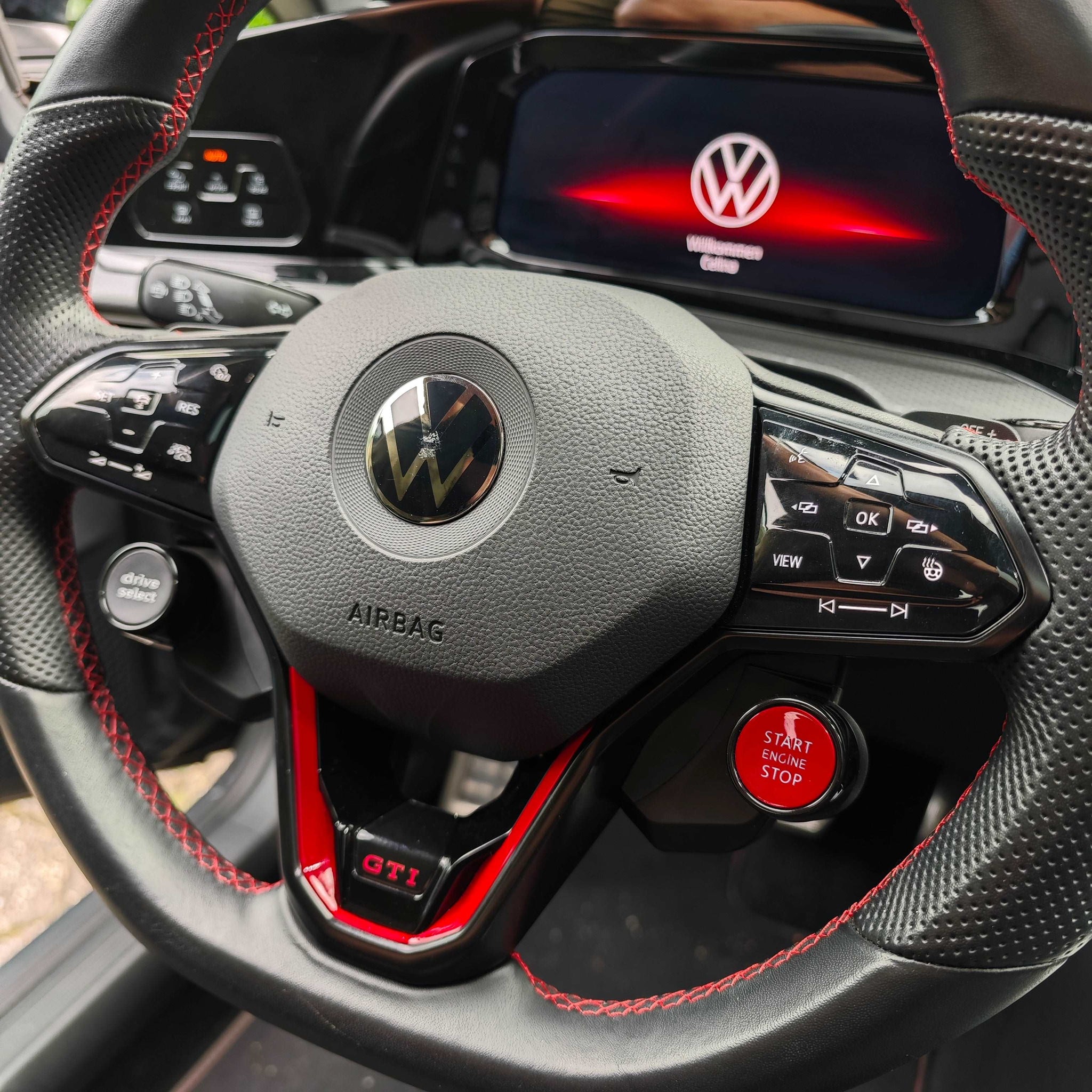 R8 style buttons for Golf 7, 8, GTI, R, Passat