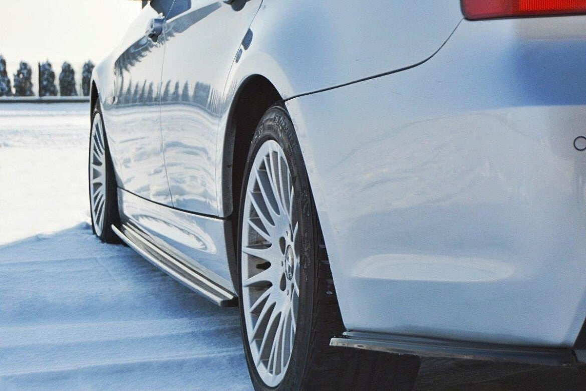 Side skirts cup strips for BMW 3 Series E90/91 M package black high gloss by Maxton Design