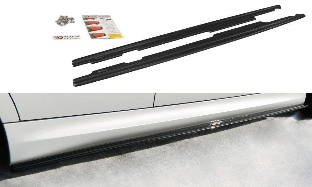 Side skirts cup strips for BMW 3 Series E90/91 M package black high gloss by Maxton Design