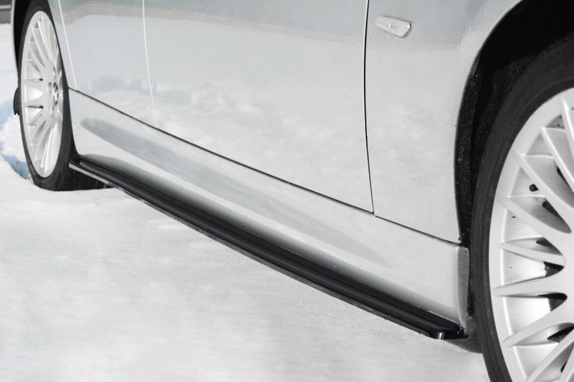 Side skirts cup strips for BMW 3 Series E90/91 M package black high gloss by Maxton Design