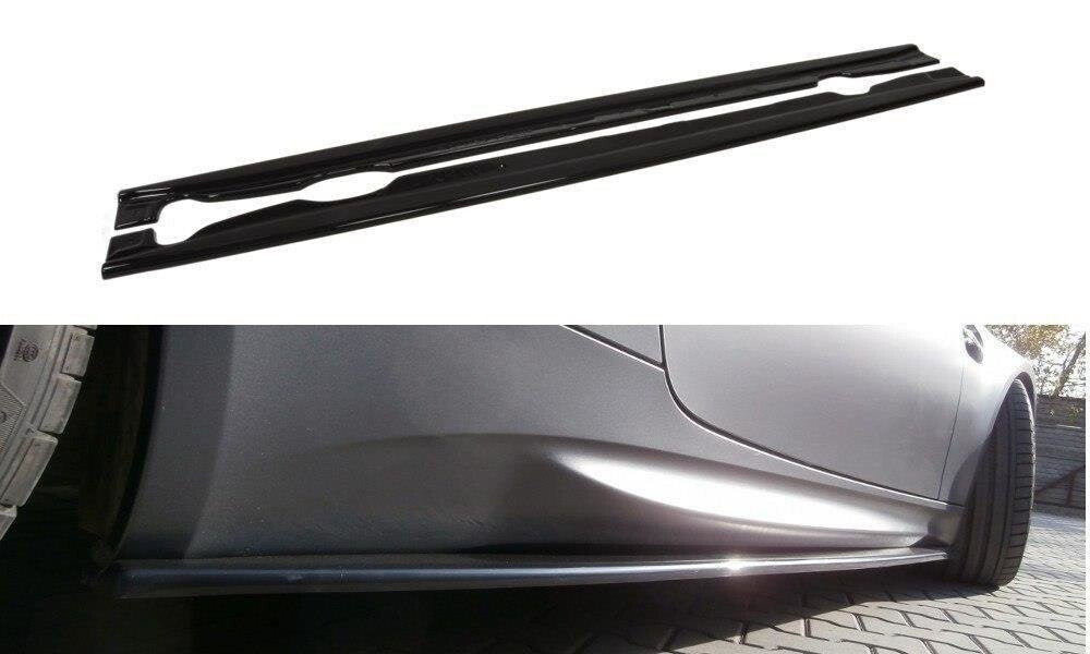 Side skirts cup strips for BMW M3 E92 / E93 black high gloss by Maxton Design