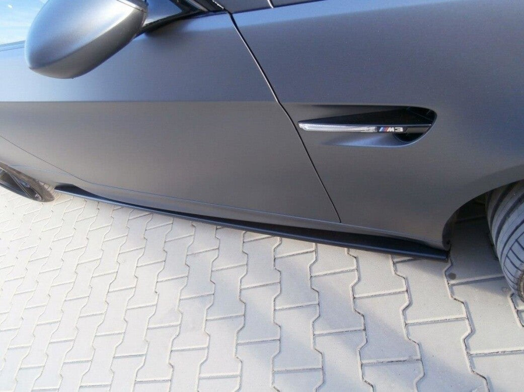 Side skirts cup strips for BMW M3 E92 / E93 black high gloss by Maxton Design