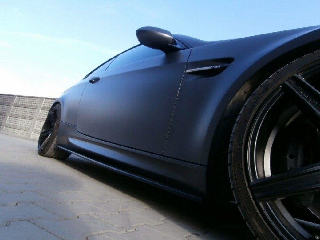 Side skirts cup strips for BMW M3 E92 / E93 black high gloss by Maxton Design