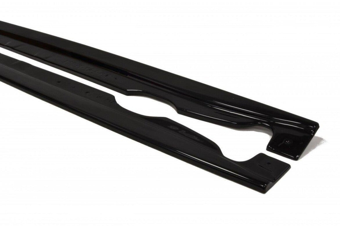 Side skirts cup strips for BMW M3 E92 / E93 black high gloss by Maxton Design