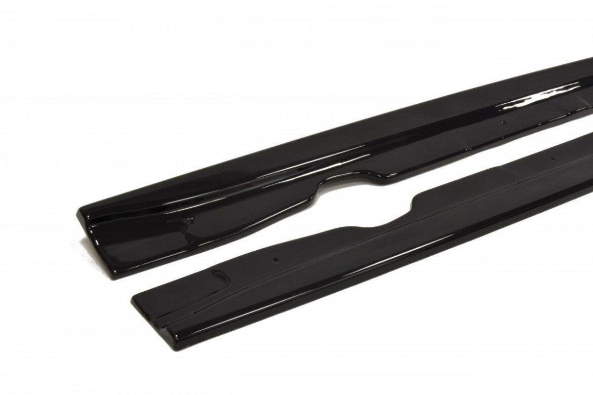Side skirts cup strips for BMW M3 E92 / E93 black high gloss by Maxton Design