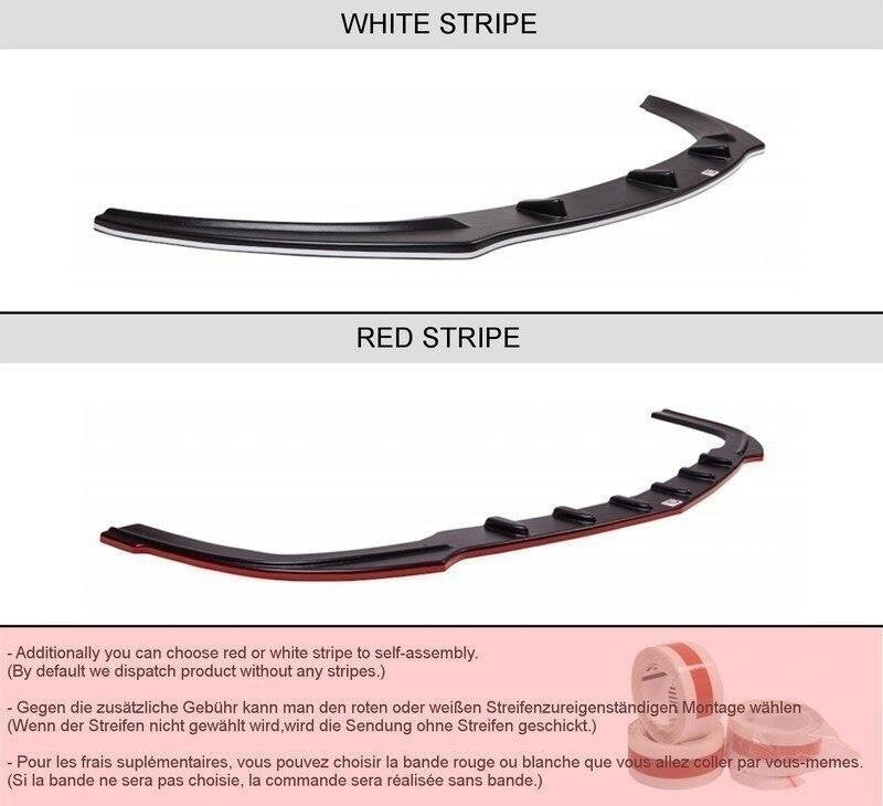 Side skirts cup strips for BMW M3 E92 / E93 black high gloss by Maxton Design