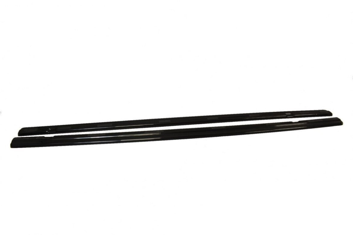 Seitenschweller Ansatz Cup Leisten für VW GOLF 7 GTI PREFACE/FACELIFT (breit) schwarz Hochglanz von Maxton Design