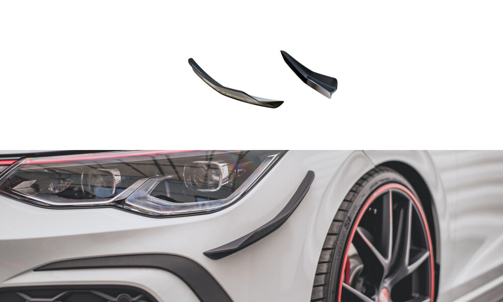 Stoßstangen Flaps Wings vorne Canards für VW Golf 8 GTI von Maxton Design