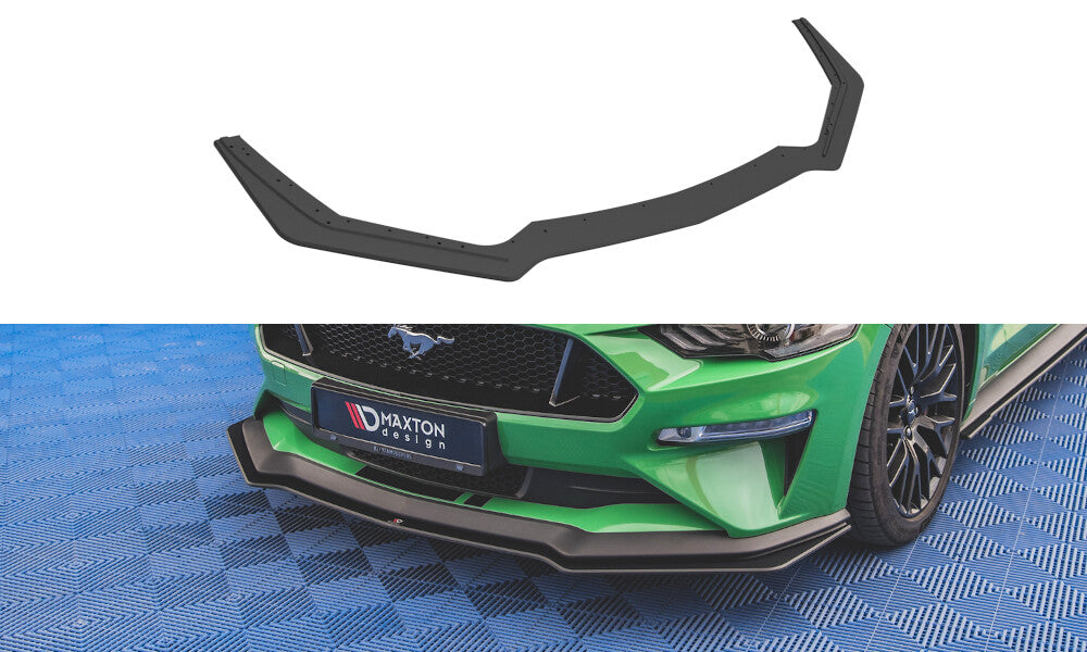 Street Pro Cup Spoilerlippe Front Ansatz V.1 für Ford Mustang GT MK6 Facelift von Maxton Design