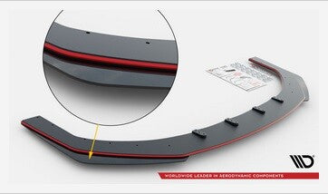 Street Pro Cup Spoilerlippe Front Ansatz V.1 für Ford Mustang GT MK6 Facelift von Maxton Design