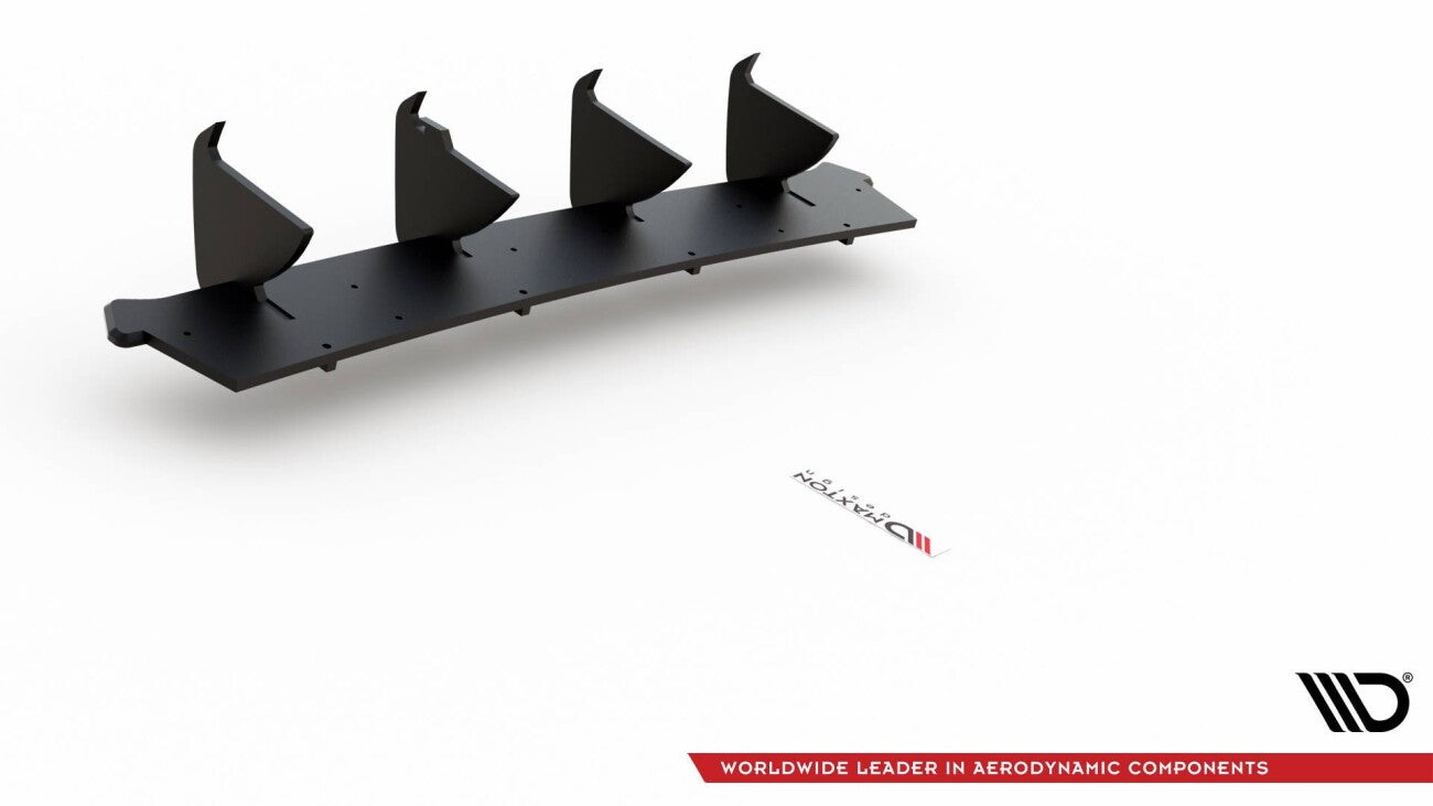 Parachoques trasero Street Pro V.1 para VW Golf 8 GTI de Maxton Design en negro