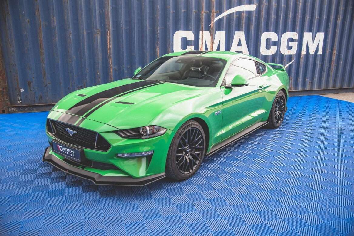 Street Pro Seitenschweller Ansatz Cup Leisten V.1 für Ford Mustang GT Mk6 Facelift