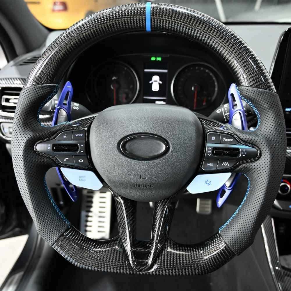 Carbon steering wheel for Hyundai i30N 