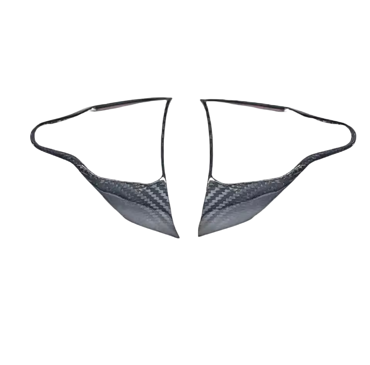 Abdeckung für Hyundai Lenkrad Carbon Schwarz