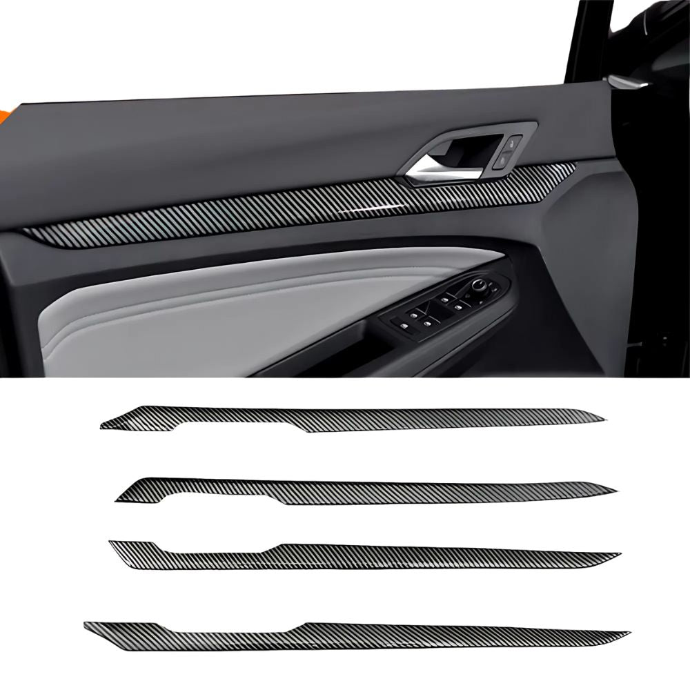 Molduras de manijas de puerta estilo carbono para VW Golf 8 (MK8 2021-2022)