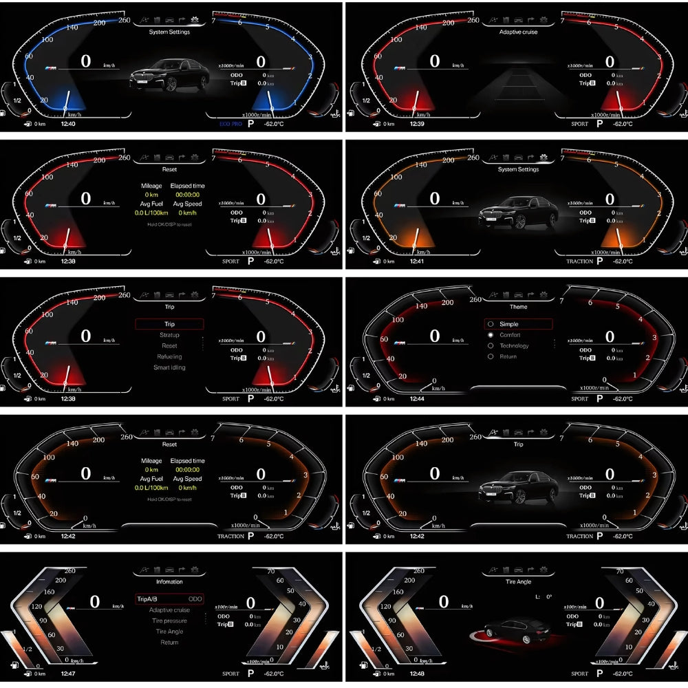 Digital speedometer for X1 F48